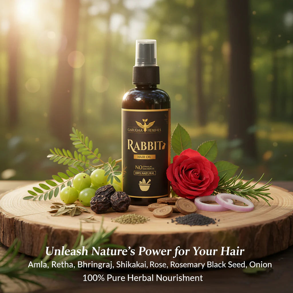 Rabbit Herbal Hair Oil – 100% Stronger, Healthier Growth