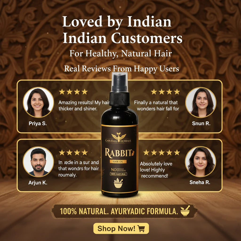Rabbit Herbal Hair Oil – 100% Stronger, Healthier Growth